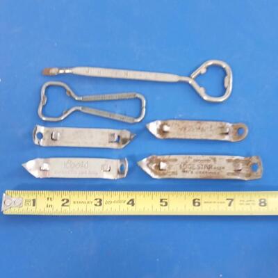 LOT 68  SEVEN OLD CAN OR BOTTLE OPENERS
