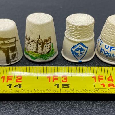 THIMBLE BUNDLE #29 - FRANCE, HAND-PAINTED & UNGLAZED