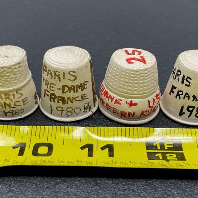 THIMBLE BUNDLE #29 - FRANCE, HAND-PAINTED & UNGLAZED
