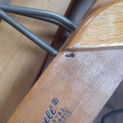 Box of Vintage Wooden Hangers