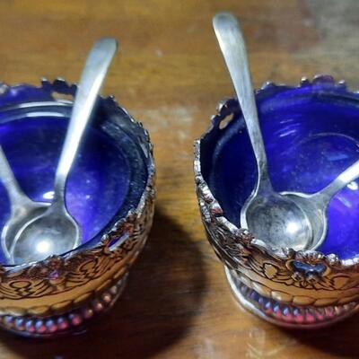 Vintage Silverplate Salt Cellars by Raimond