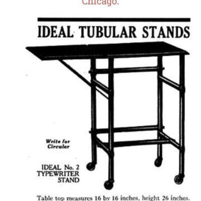 Genuine Steampunk Typewriter Stand