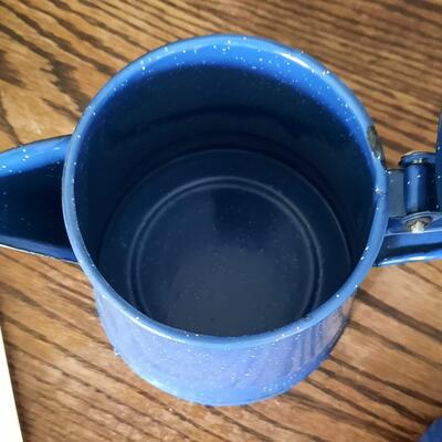 Cowboy Blue Enamel Coffee Pot and Pitcher