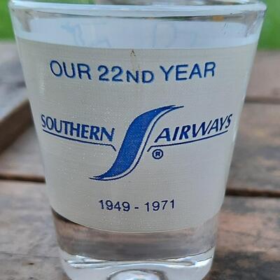Vintage Airline Shot Glasses