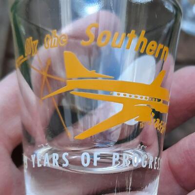 Vintage Airline Shot Glasses