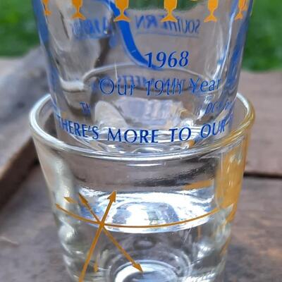 Vintage Airline Shot Glasses