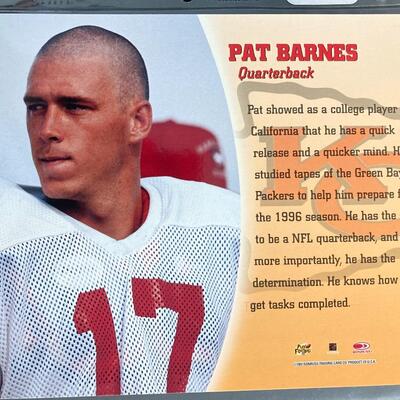 Pat Barnes 8x10 Signed Chiefs Photo Card