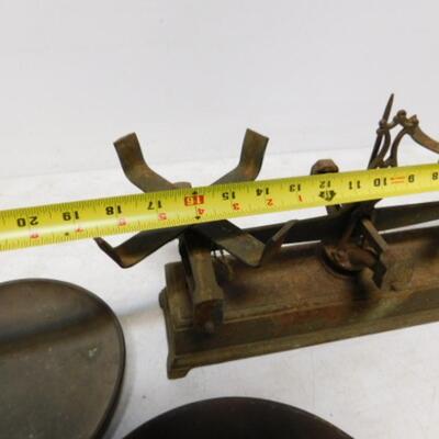 Antique Balance Scale with Two Pans