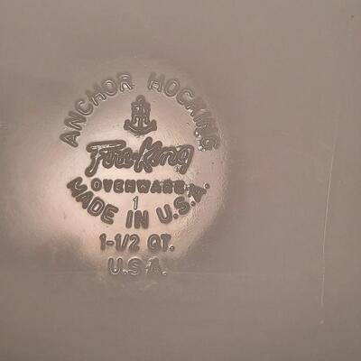 FireKing Milk Glass Casserole Dish Vintage
