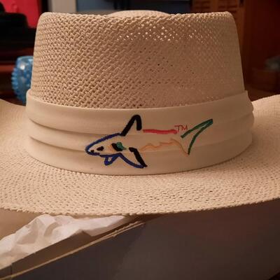 Vintage Greg Norman Straw Hat