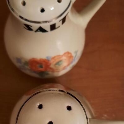 1930's Hall Pottery Salt and Pepper Shakers