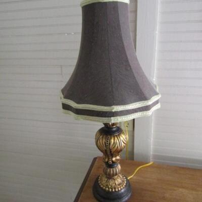 Decorative Table Top Regency Style Lamp with Shade