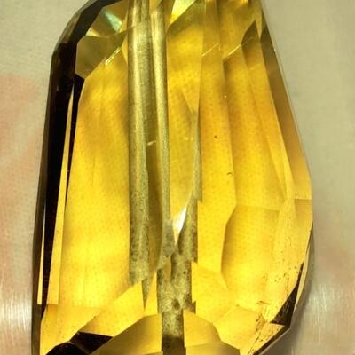 42 Carat Faceted Citrine Stone