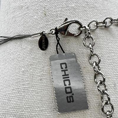 CHICOâ€™S ~ Fashion Multi Layered Disc Necklace ~ New (EK)