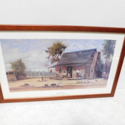 Set of Three Black Americana Art Depicting Life in Old South by William Wright