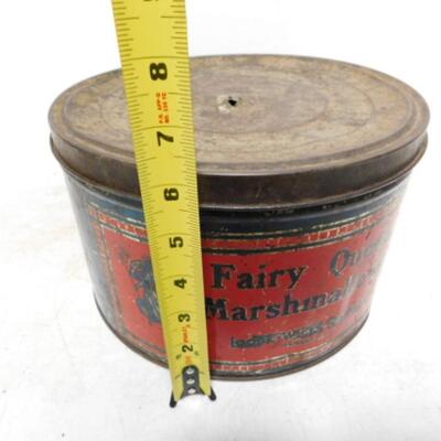 Antique Fairy Queen Marshmallows Tin Can