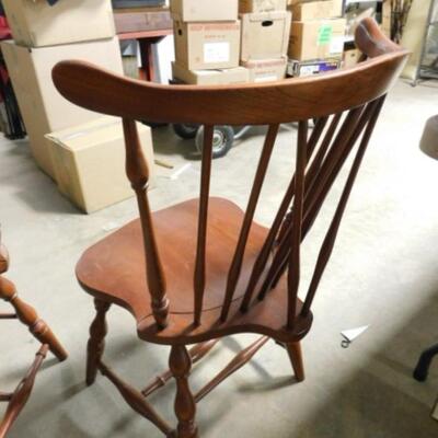 Pair of Pennsylvania House Light Cherry Solid Wood Dining Chairs