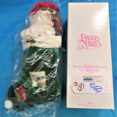 1996 Holly Precious Moments DOLL Christmas Stocking Series NEW IN BOX