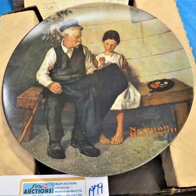rare 1979 The Lighthouse Keeper's Daughter Plate Norman Rockwell # 06,978 L Story BOX