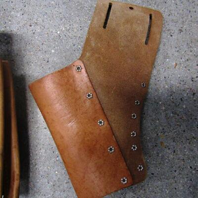 LOT 43  LEATHER DRILL HOLSTER AND TOOL BELT