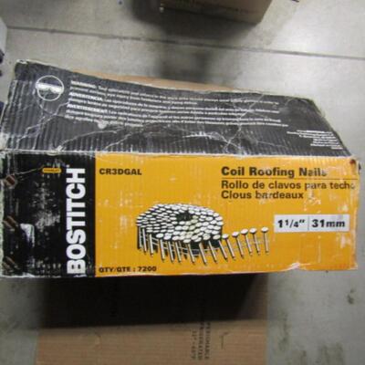 LOT 65 COIL ROOFING NAILS AND COLLATED 3