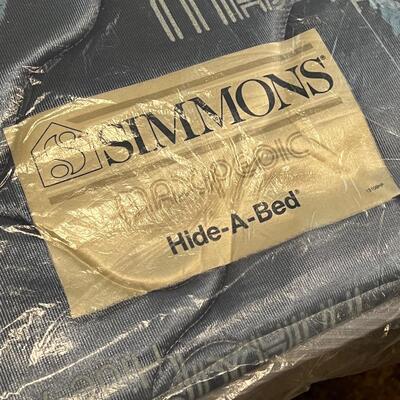 Red, White & Blue Sofa Bed & SIMMONS Hide-A-Bed Mattress ~ *Read Details