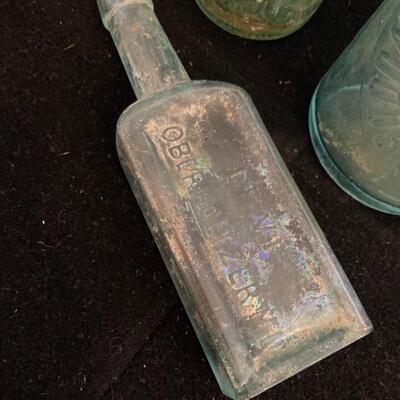 Collection of Old Glass Bottles