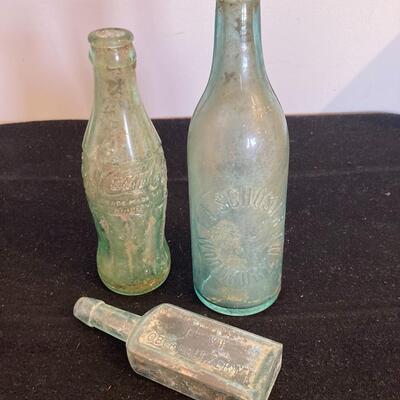 Collection of Old Glass Bottles