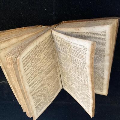 Antique 1800s German Leather Bible