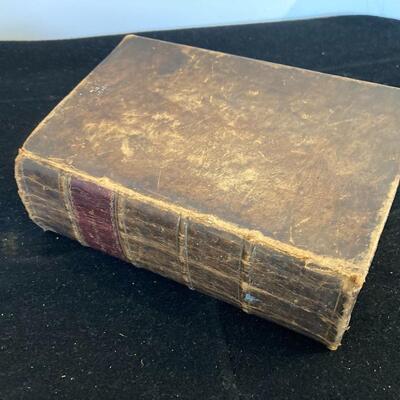Antique 1800s German Leather Bible