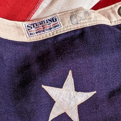48 Star Sterling Wool Bunting Flag