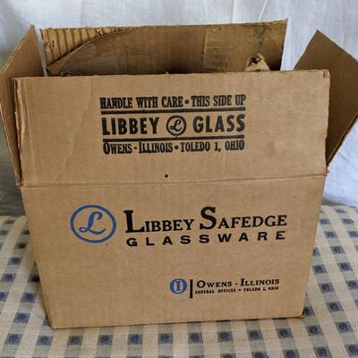 Box of 6 Glasses West Point Benny Havens Oh Vintage Libbey