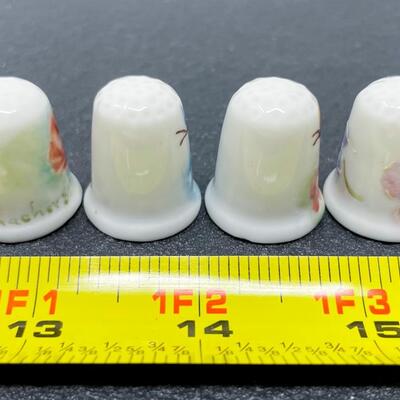 THIMBLE BUNDLE #50 - HANDPAINTED BUTTERFLIES & FLOWERS