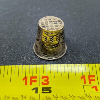 NAVAJO THIMBLE W/ TURQUOISE STONE