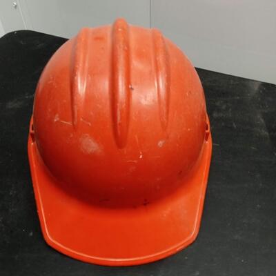 LOT 54W TWO HARD HATS AND SOME HAND TOOLS
