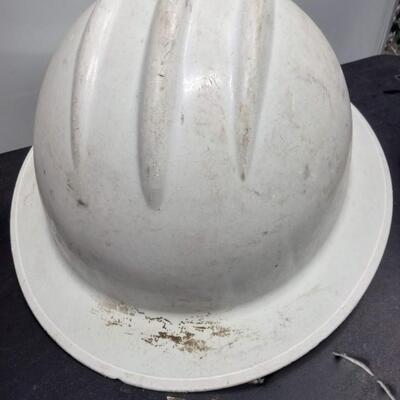 LOT 54W TWO HARD HATS AND SOME HAND TOOLS