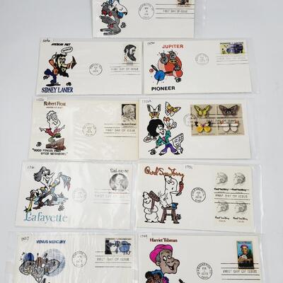 FIRST DAY COVER STAMP COLLECTION #10 - FAMOUS