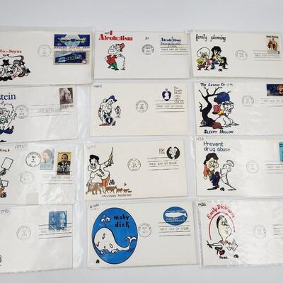 FIRST DAY COVER STAMP COLLECTION #10 - FAMOUS