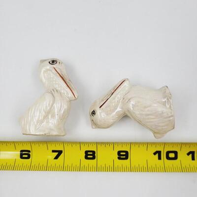 VINTAGE STORK SALT & PEPPER SHAKERS