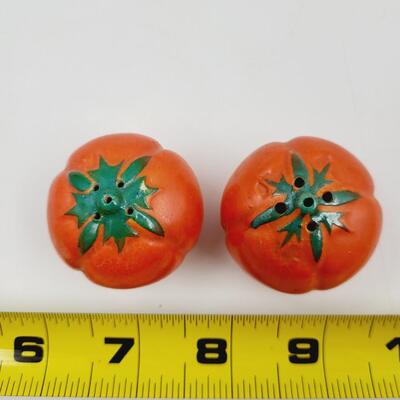 VINTAGE TOMATO SALT & PEPPER SHAKERS