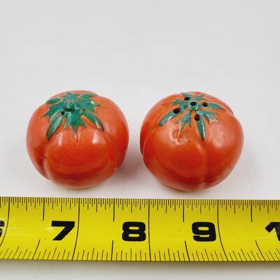 VINTAGE TOMATO SALT & PEPPER SHAKERS