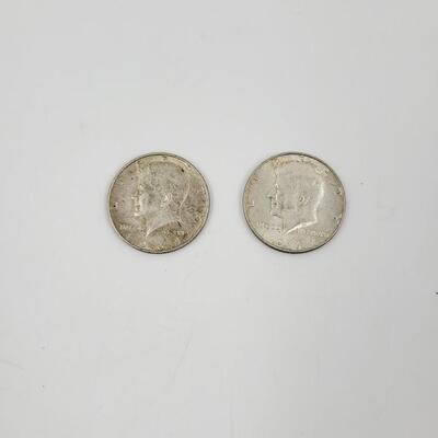 1964 JFK 90% SILVER 1/2 DOLLAR COINS #2