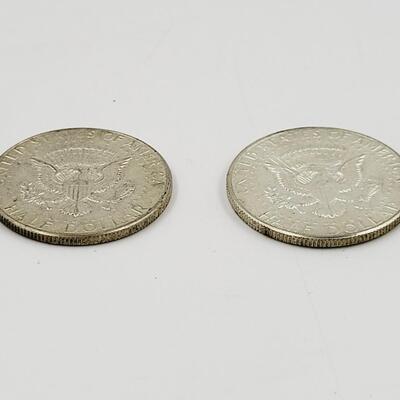 1964 JFK 90% SILVER 1/2 DOLLAR COINS #3