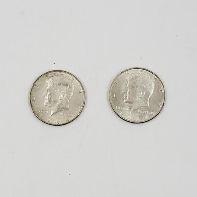 1964 JFK 90% SILVER 1/2 DOLLAR COINS #3