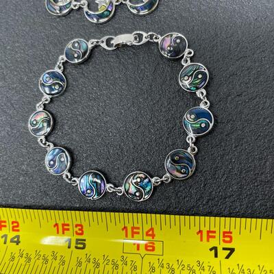 ABALONE MOON & YIN YANG BRACELETS