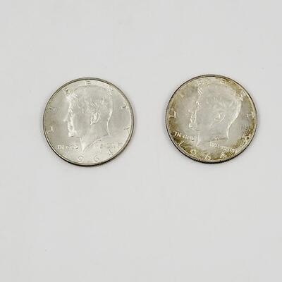 1964 JFK 90% SILVER 1/2 DOLLAR COINS #4