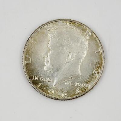 1964 JFK 90% SILVER 1/2 DOLLAR COINS #4