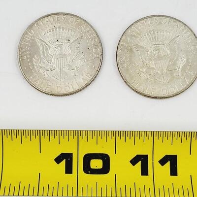 1964 JFK 90% SILVER 1/2 DOLLAR COINS - LOT #5