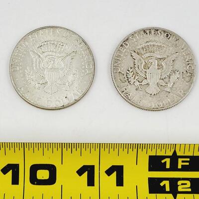 1964 JFK 90% SILVER 1/2 DOLLAR COINS #6