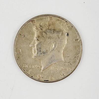 1964 JFK 90% SILVER 1/2 DOLLAR COINS - #7